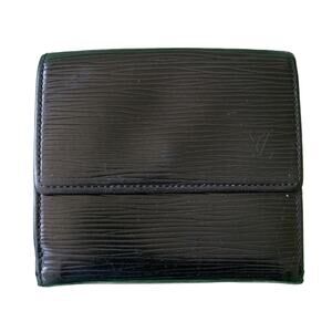 Louis Vuitton Vintage Black Epi Bi Folding Wallet